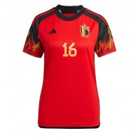 Billiga Belgien Thorgan Hazard #16 Hemma fotbollskläder Dam VM 2022 Kortärmad